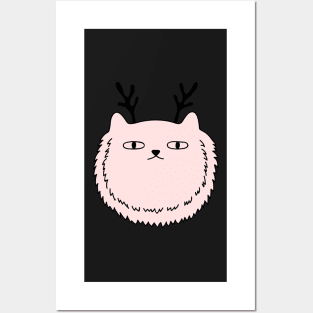 Chonky festive cat Posters and Art